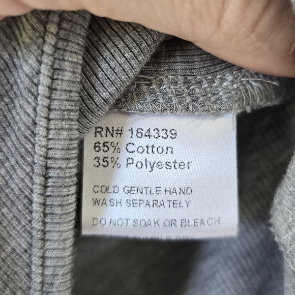 Petal + Pup Gray Scoop Neck Sleeveless Bodysuit Large - Picture 5 of 5